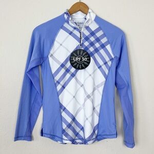 SanSoleil Soltek Long Sleeve Mock Neck Top Size XS